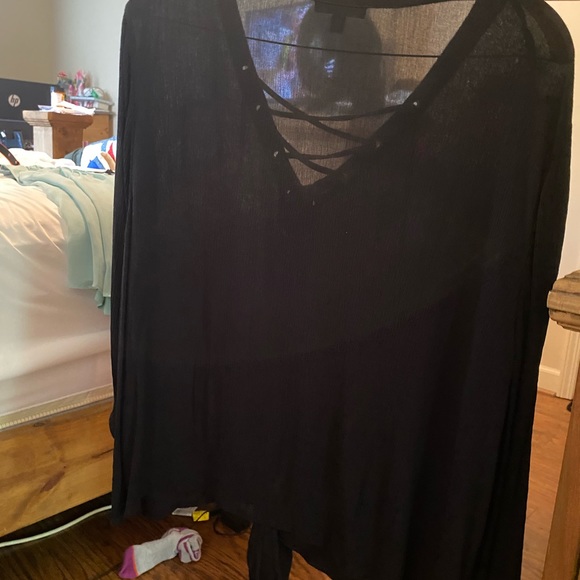 INC Lace-up tie-front top 4x - Picture 5 of 5